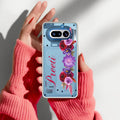 Blue Aster Floral Customize Anti Yellow Case For Nothing Phone 4A 5G