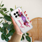 Blue Aster Floral Anti Yellow Case For OnePlus 13 5G