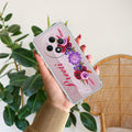 Blue Aster Floral Customize Anti Yellow Case For Oppo F27 5G