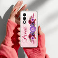 Blue Aster Floral Customize Anti Yellow Case For Oppo K13x 5G