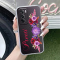 Blue Aster Floral Customize Anti Yellow Case For Oppo Reno 12 Pro 5G