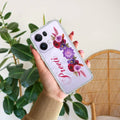Blue Aster Floral Customize Anti Yellow Case For Oppo Reno 13 Pro 5G