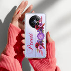 Blue Aster Floral Customize Anti Yelllow Case For Realme Narzo N65 5G