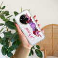 Blue Aster Floral Customize Anti Yelllow Case For Realme 14 Pro 5G