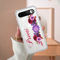 Blue Aster Floral Customize Anti Yellow Case For Realme 16 5G