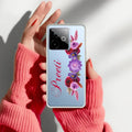 Blue Aster Floral Customize Anti Yelllow Case For Realme GT 7T 5G
