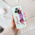 Blue Aster Floral Customize Anti Yelllow Case For Realme P3 Pro 5G