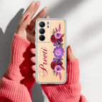 Blue Aster Floral Customize Anti Yelllow Case For Realme Narzo 80x 5G