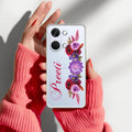 Blue Aster Floral Anti Yellow Case For OnePlus Nord 3 5G
