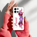Blue Aster Floral Anti Yellow Case For OnePlus Nord 6 5G