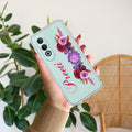 Blue Aster Floral Anti Yellow Case For OnePlus Nord CE 4 5G