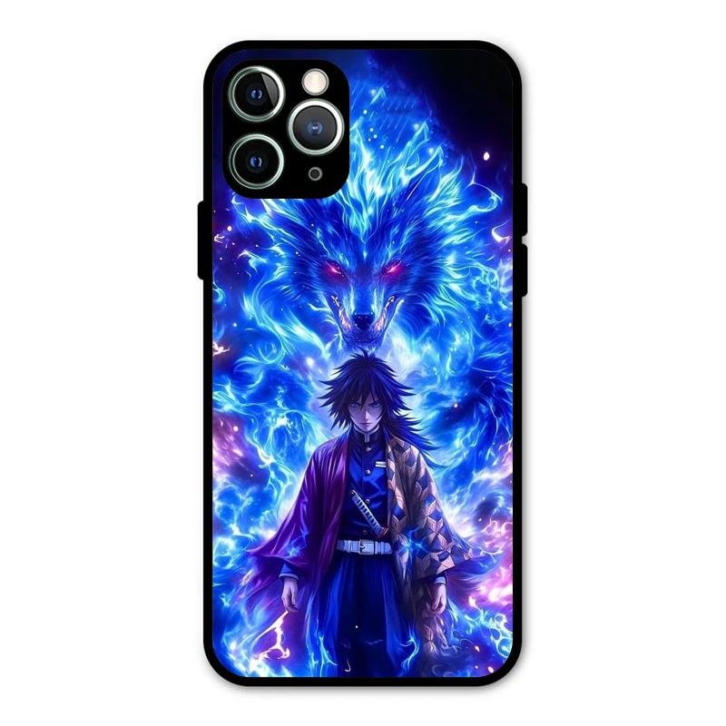 Blue Blade Glass Case Cover For iPhone 11 Pro Max