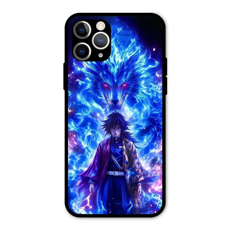 Blue Blade Glass Case Cover For iPhone 11 Pro