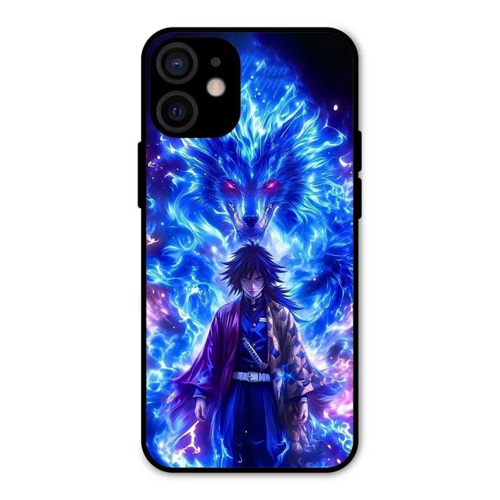 Blue Blade Glass Case Cover For iPhone 12 mini