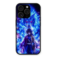 Blue Blade Glass Case Cover For iPhone 15 Pro Max