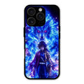 Blue Blade Glass Case Cover For iPhone 16 Pro