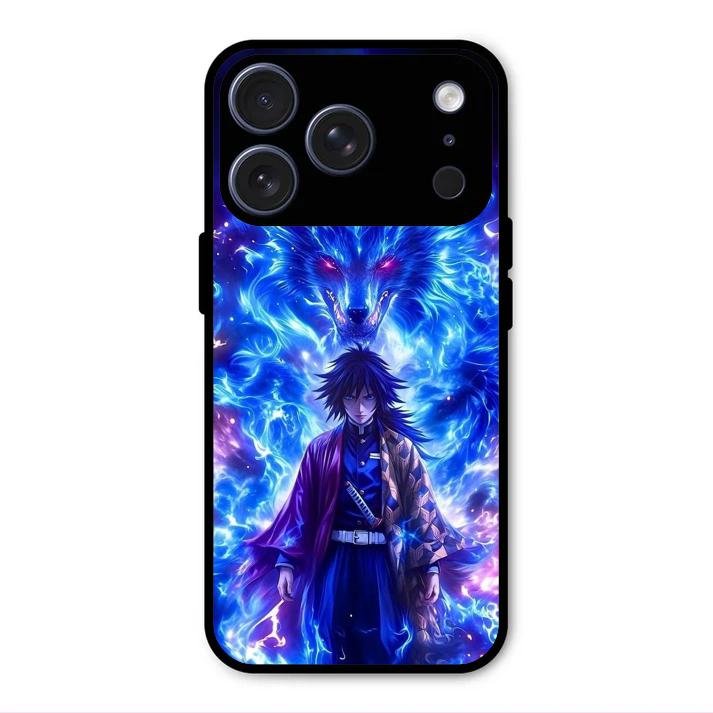 Blue Blade Glass Case Cover For iPhone 17 Pro