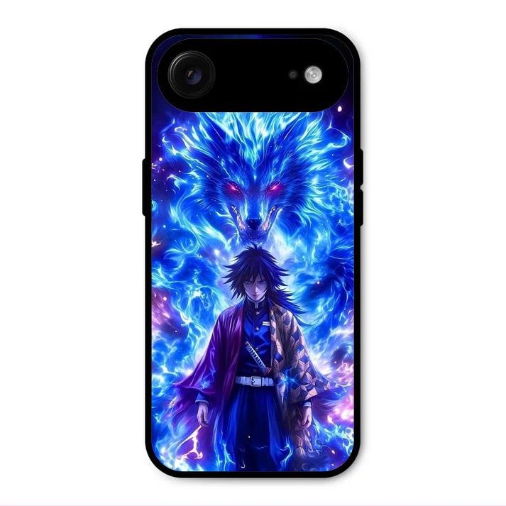 Blue Blade Glass Case Cover For iPhone Air