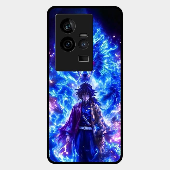 Blue Blade Glass Case Cover For Iqoo 11 5G