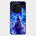 Blue Blade Glass Case Cover For Iqoo 12 5G