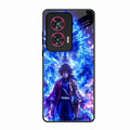 Blue Blade Glass Case Cover For Motorola Edge 50 Fusion 5G