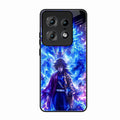 Blue Blade Glass Case Cover For Motorola Edge 50 Pro