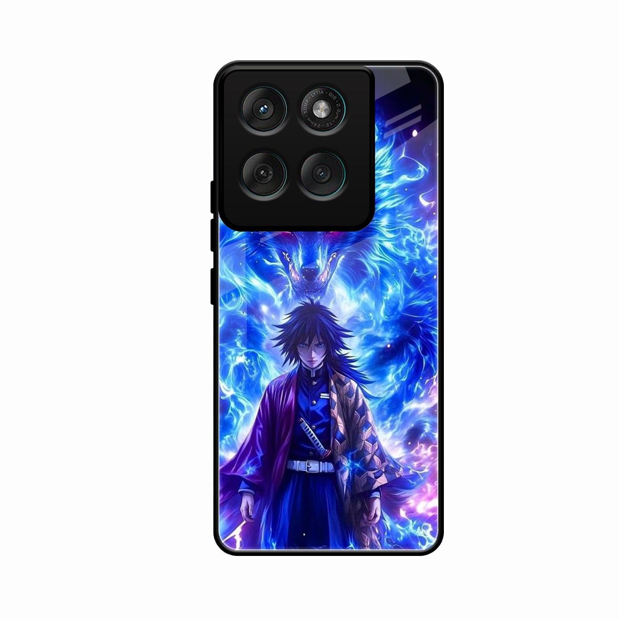Blue Blade Glass Case Cover For Motorola G67 Power 5G