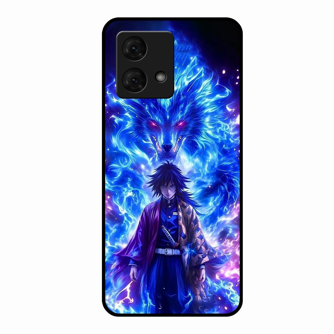 Blue Blade Glass Case Cover For Motorola g84 5G