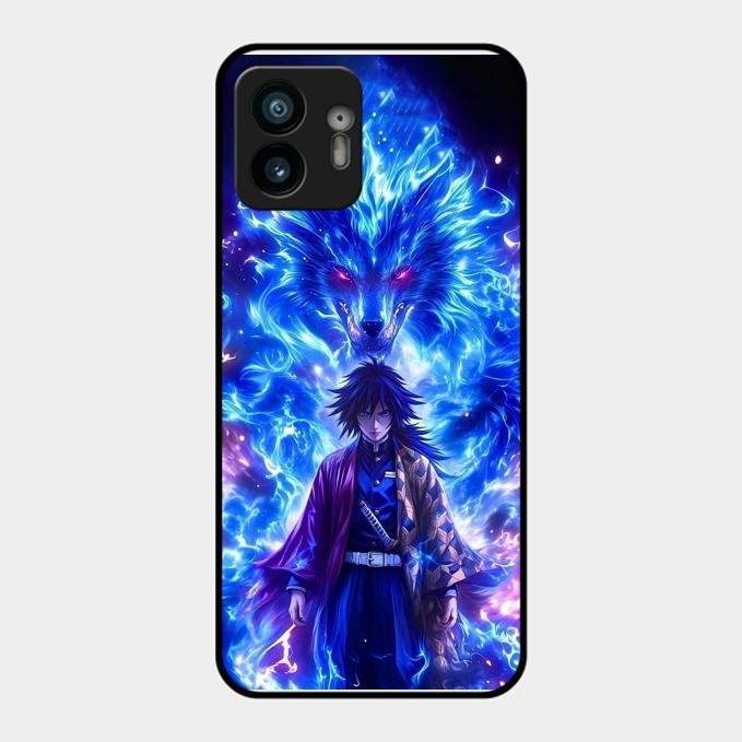 Blue Blade Glass Case Cover For Nothing Phone 2
