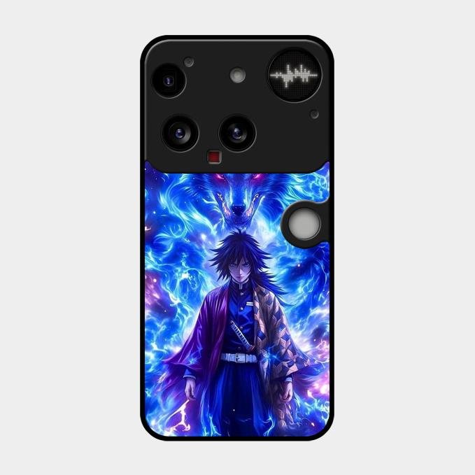 Blue Blade Glass Case Cover For Nothing Phone 3 5G