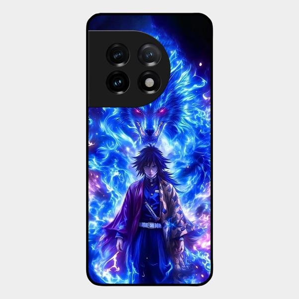Blue Blade Glass Case Cover For Oneplus 11 5G