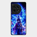 Blue Blade Glass Case Cover For Oneplus 12R 5G