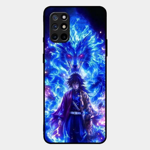 Blue Blade Glass Case Cover For Oneplus 8T