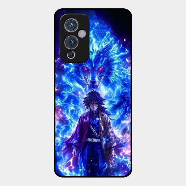 Blue Blade Glass Case Cover For Oneplus 9 5G