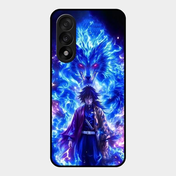 Blue Blade Glass Case Cover For Oneplus Nord 5 5G