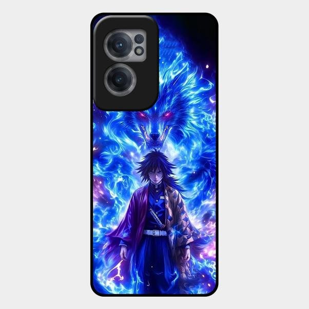 Blue Blade Glass Case Cover For Oneplus Nord Ce 2 5G