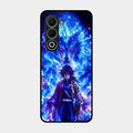 Blue Blade Glass Case Cover For Oppo A5 5G