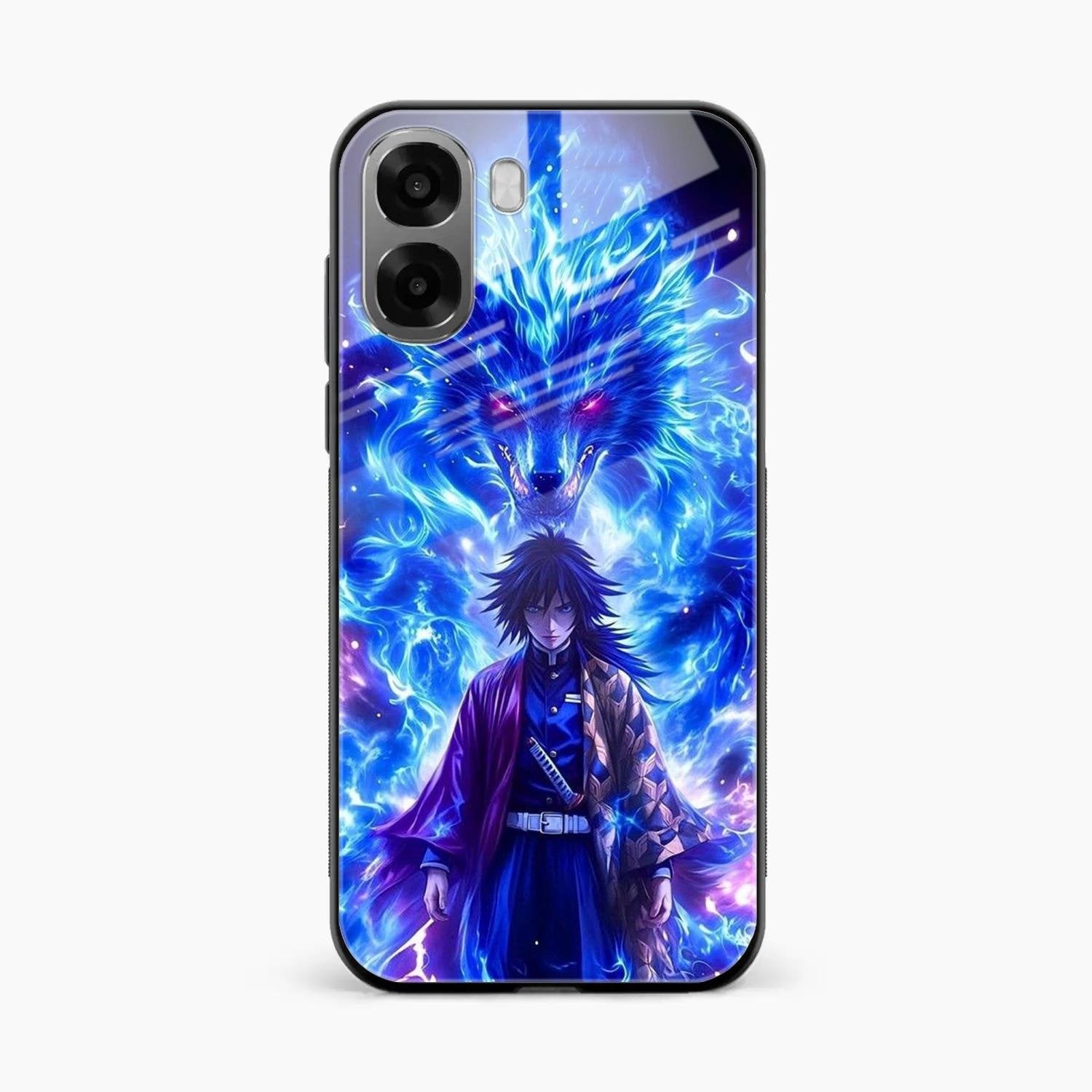 Blue Blade Glass Case Cover For Oppo A6X 5G