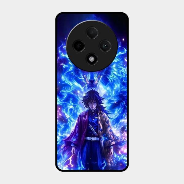 Blue Blade Glass Case Cover For Oppo F27 Pro Plus 5G