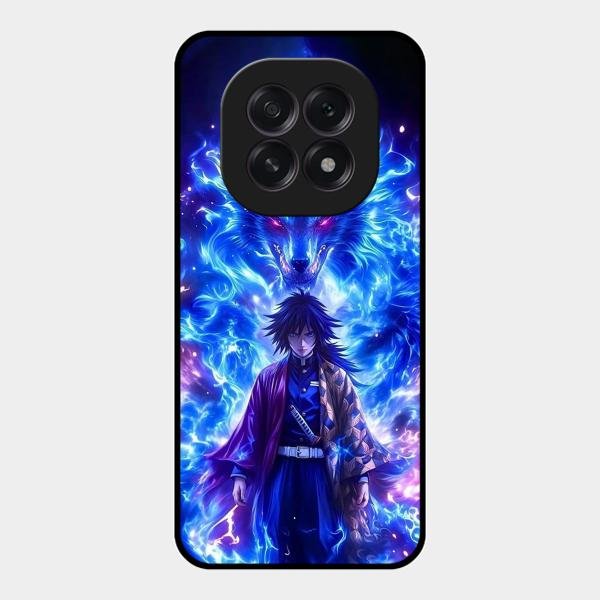Blue Blade Glass Case Cover For Oppo F29 5G