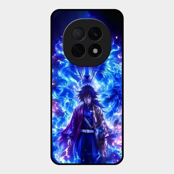 Blue Blade Glass Case Cover For Oppo F29 Pro 5G