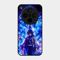 Blue Blade Glass Case Cover For Oppo Find X8 5G