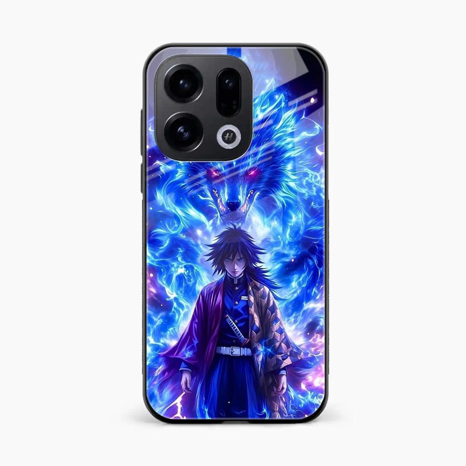 Blue Blade Glass Case Cover For Oppo Find X9 5G