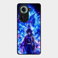 Blue Blade Glass Case Cover For Oppo Reno 11 5G