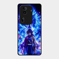 Blue Blade Glass Case Cover For Oppo Reno 11 Pro 5G