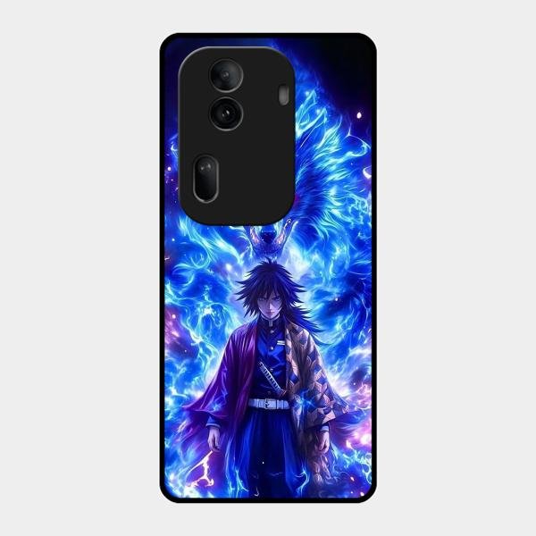 Blue Blade Glass Case Cover For Oppo Reno 11 Pro 5G