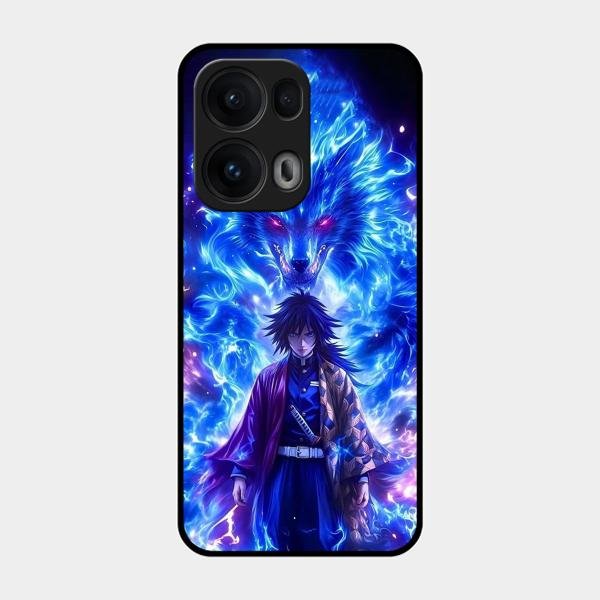 Blue Blade Glass Case Cover For Oppo Reno 13 Pro 5G