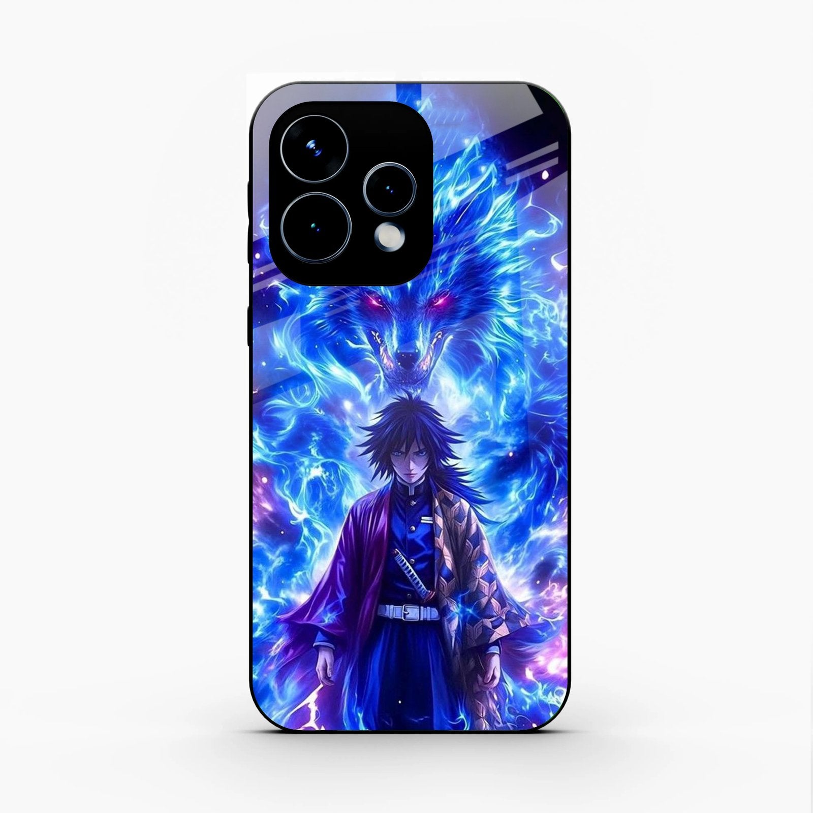 Blue Blade Glass Case Cover For Oppo Reno 15 5G