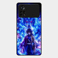 Blue Blade Glass Case Cover For Poco X4 Pro 5G