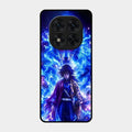 Blue Blade Glass Case Cover For Poco X7 5G
